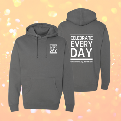 Celebrate Every Day Steel Grey Hoodie