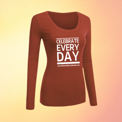 Celebrate Every Day Women&#39;s Fire Scoop Neck Long Sleeve