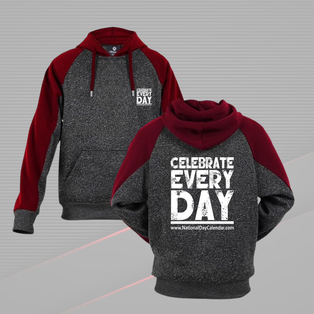 Celebrate Every Day Dual Tone Hoodie (Black/Red)