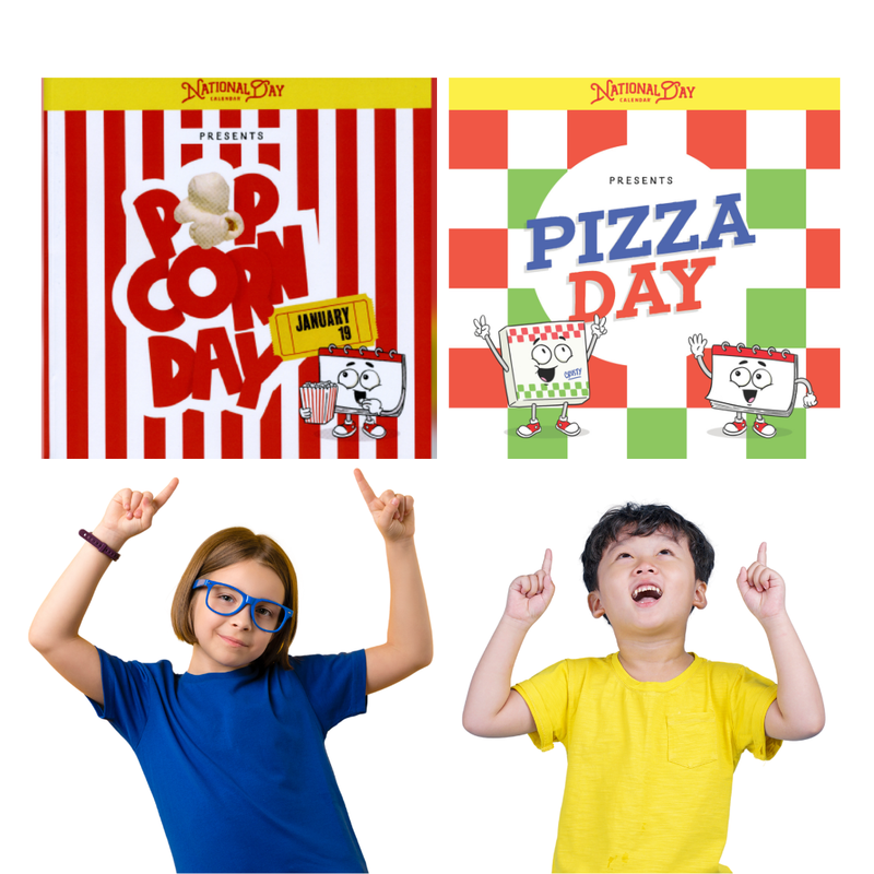 National Popcorn Day &amp; National Pizza Day Book Combo