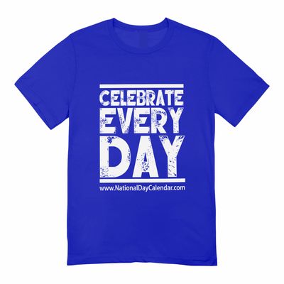 Deep Royal Blue Celebrate Every Day T-Shirt