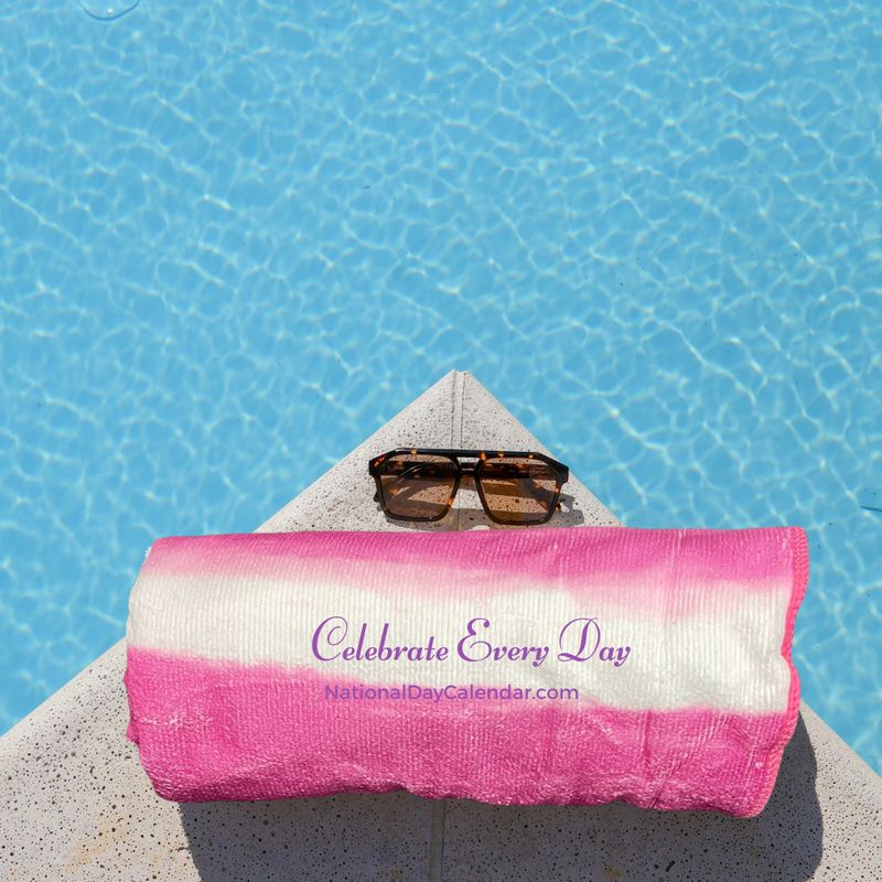 Beach Towel - Pink &amp; White