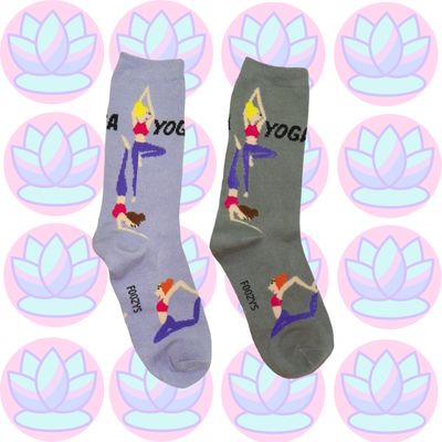 Women&#39;s Yoga Crew Socks - 2 Colors