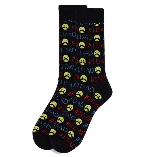 Men&#39;s #1 Dad Crew Socks