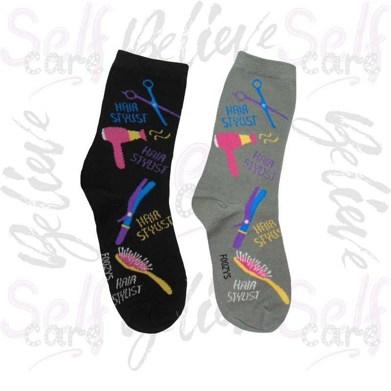 Women&#39;s Hairstylist Crew Socks - 2 Colors