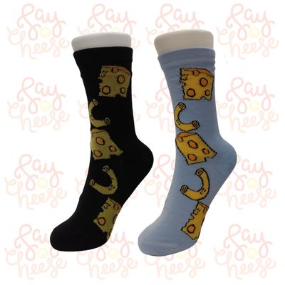 Women&#39;s Mac-N-Cheese Crew Socks - 2 Colors