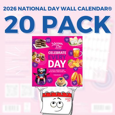 20 pack - 2026 National Day Wall Calendar 20 pack - 2026 National Day Wall Calendar