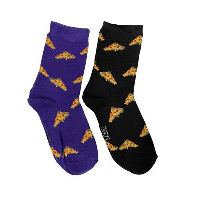 Women&#39;s Pizza Slice Crew Socks - 2 Colors