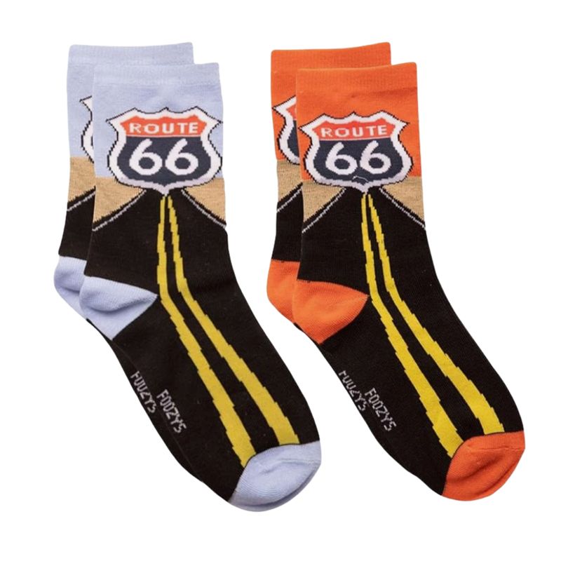 Womens&#39; Route 66 Crew Socks - 2 Colors