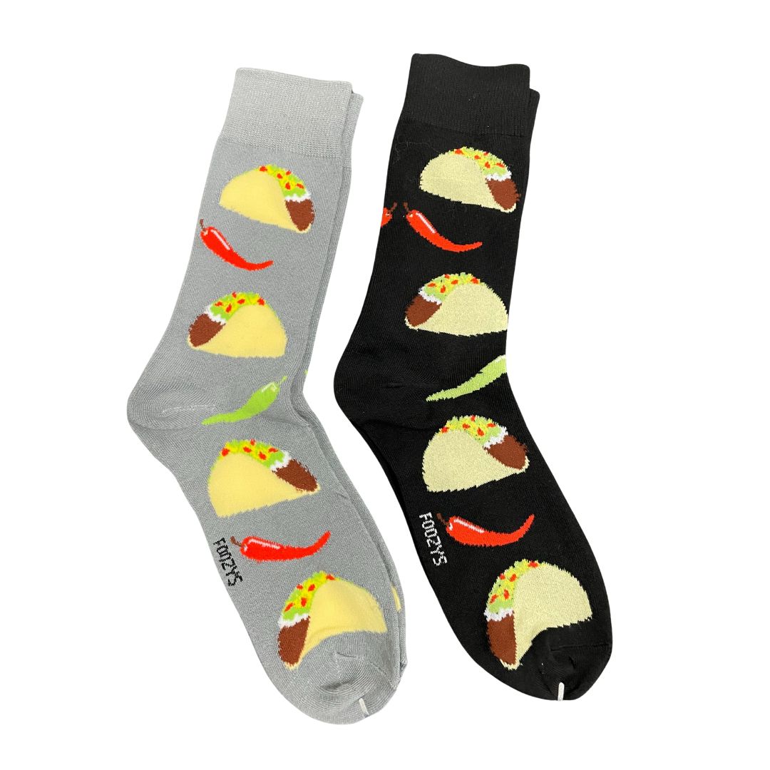 Men&#39;s Spicy Taco Crew Socks