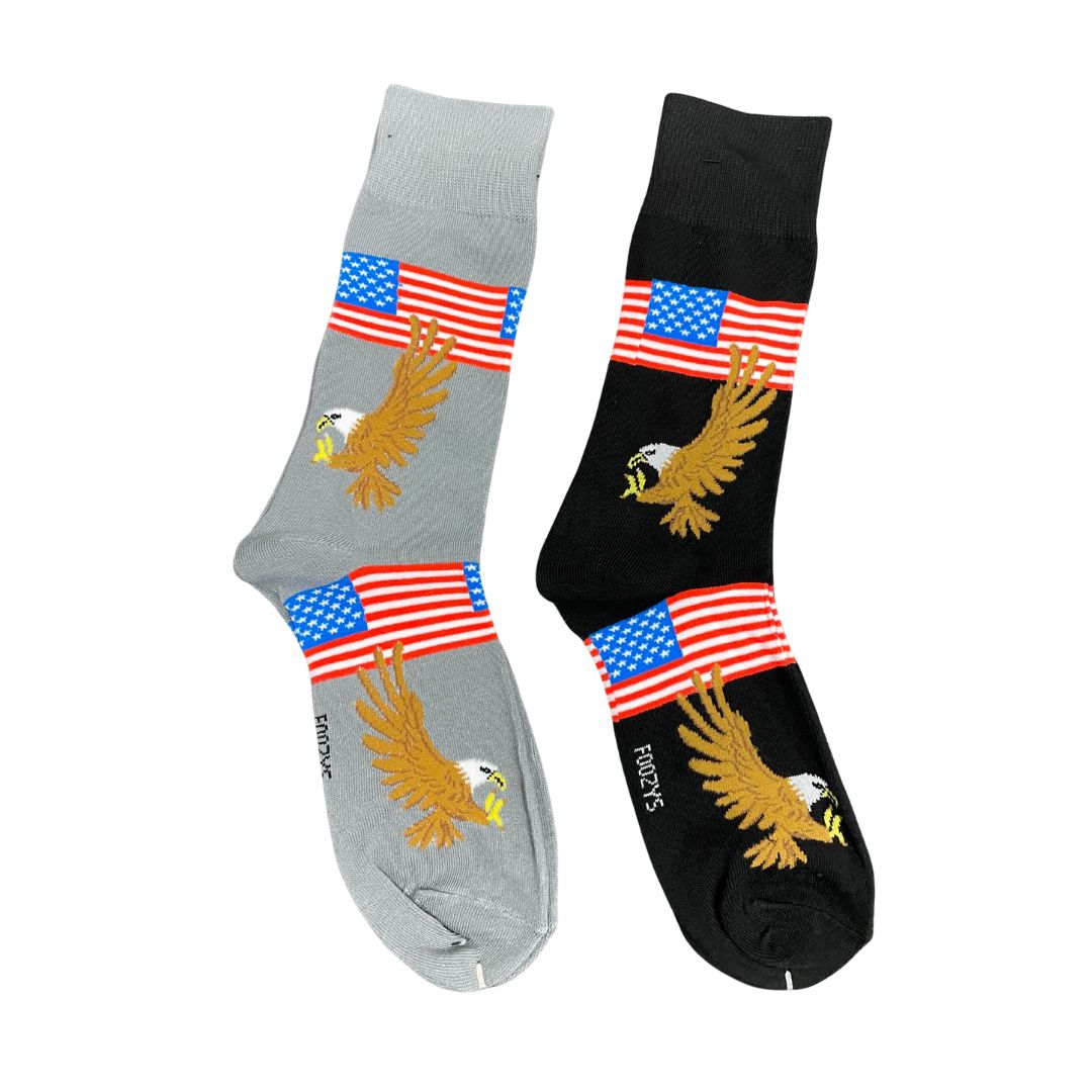 Men&#39;s Eagles &amp; Flags Crew Socks