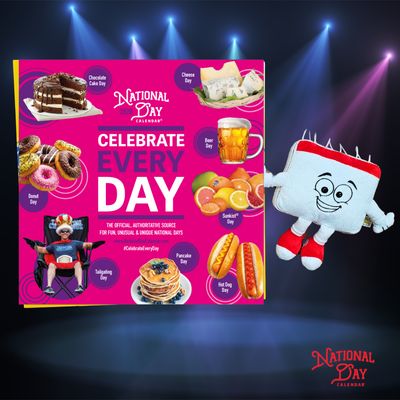 2026 National Day Wall Calendar &amp; Cal Plush Combo – Celebrate Every Day in Style! 🎉