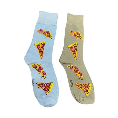 Men's Pizza Slice Crew Socks – A Slice of Style for Your Feet!