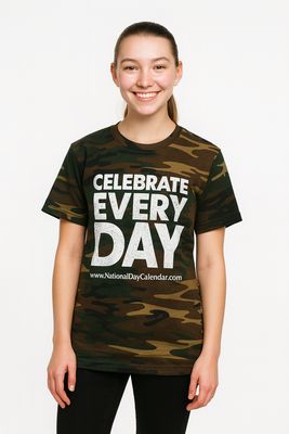 Celebrate Every Day® Camo T-Shirt – 100% Preshrunk Cotton