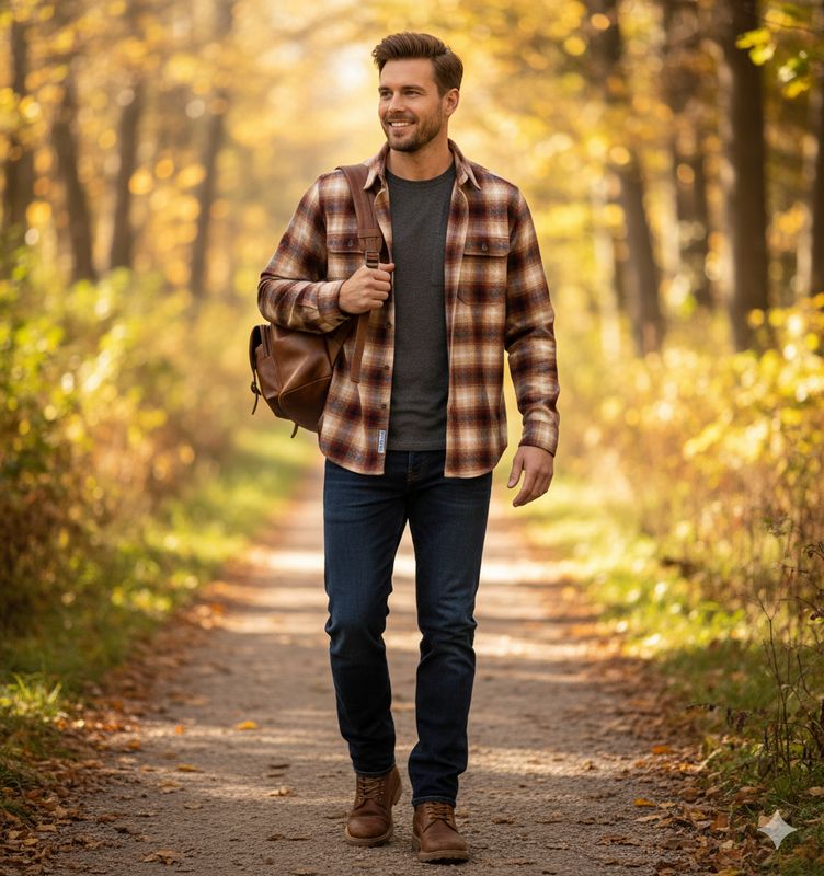 🍂 &quot;Cinnamon Roll&quot; Flannel Shirt - UNISEX