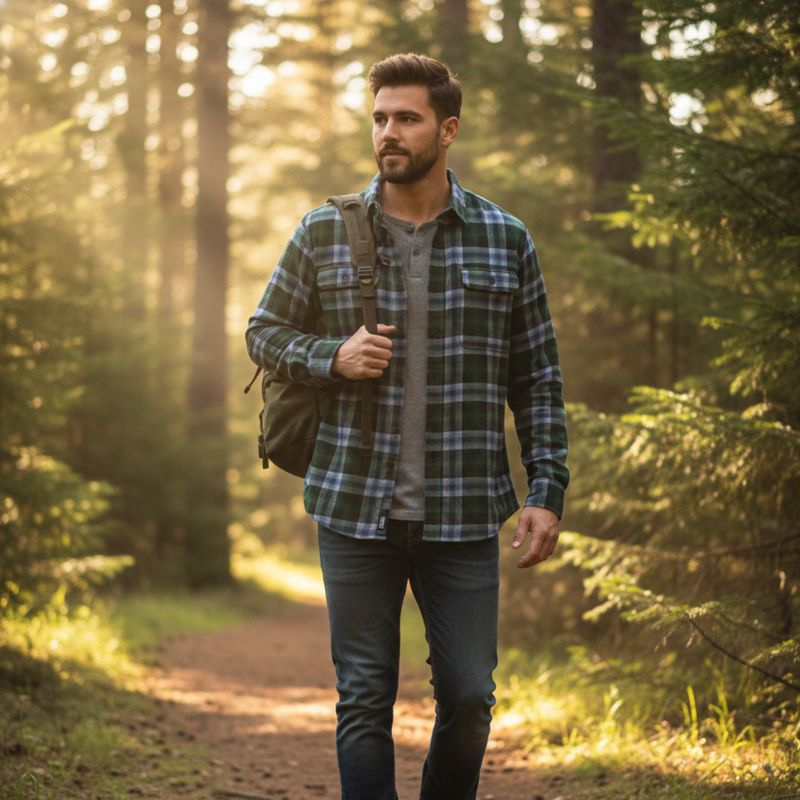 Evergreen Fog Flannel - UNISEX