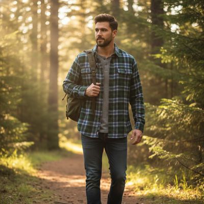 Evergreen Fog Flannel - UNISEX