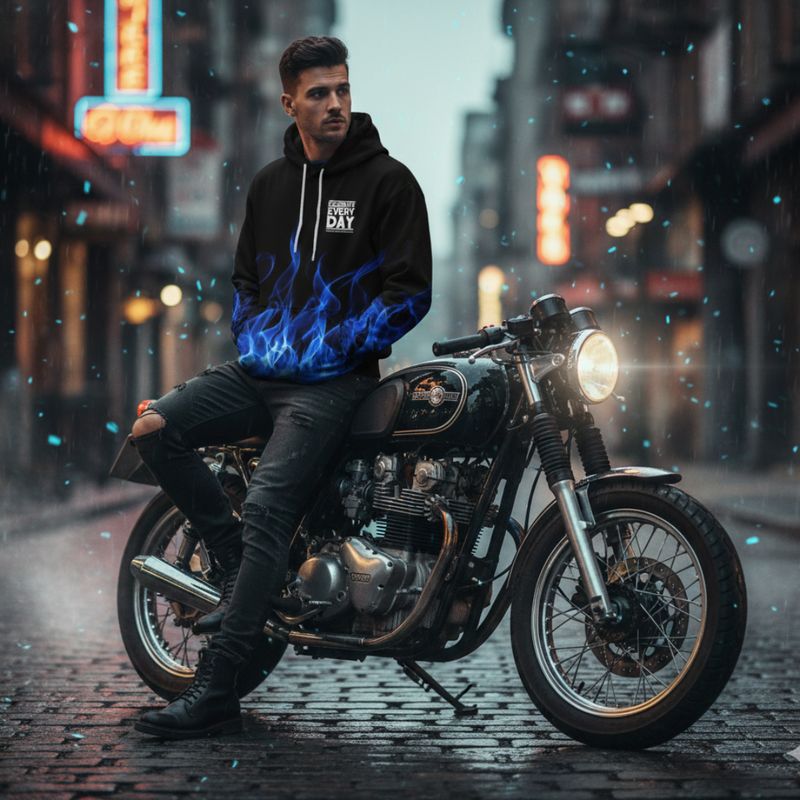 Blue Flame Hoodie - Celebrate Every Day Edition - UNISEX