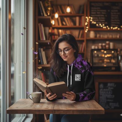 Purple Flame Hoodie - Celebrate Every Day Edition - UNISEX