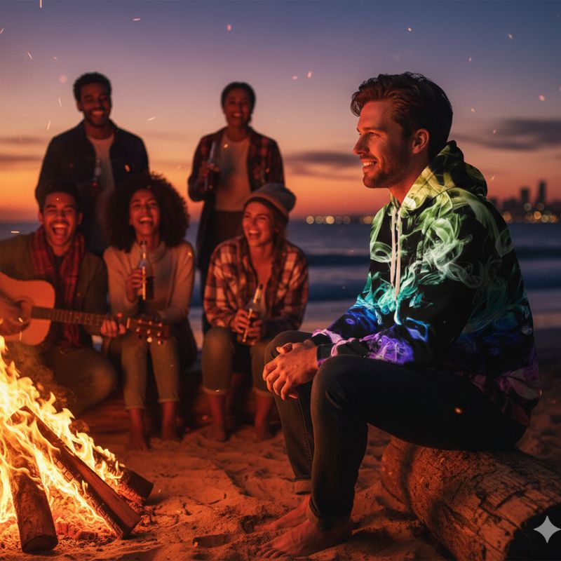 Iridescent Flame Hoodie - Celebrate Every Day Edition - UNISEX