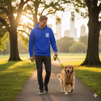 Cobalt Blue Celebrate Every Day Hoodie - UNISEX