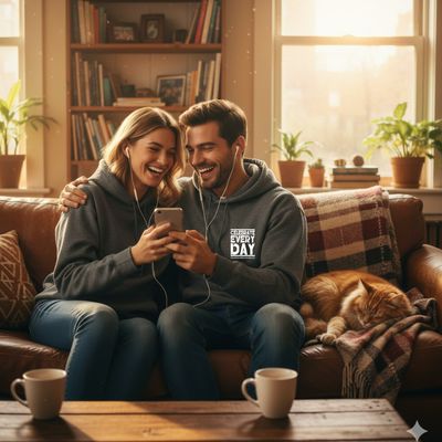 Graphite Essential Celebrate Every Day Hoodie - UNISEX