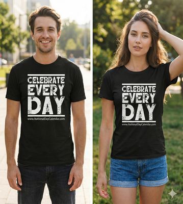 Celebrate Every Day® Black Unisex Tee – Gildan 50/50 Celebrate Every Day® Black Unisex Tee – Gildan 50/50
