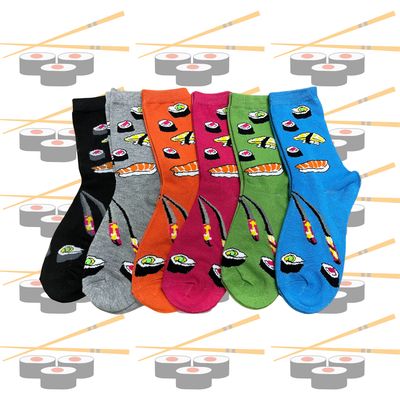 Women's Sushi Crew Socks - 3 PACK