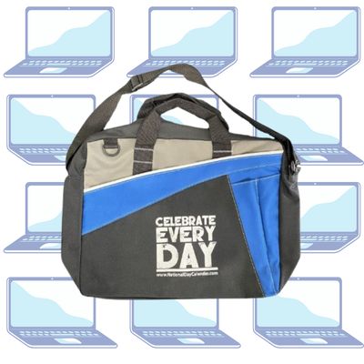 Official Celebrate Every Day Laptop Bag Blue/Grey