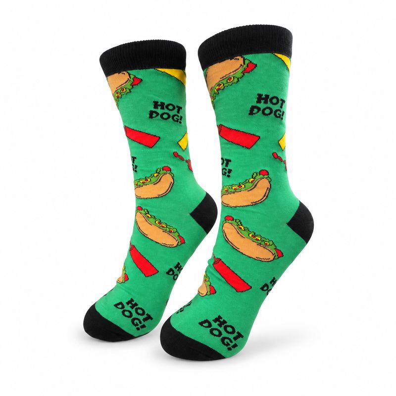 Men's Hot Dog Crew Socks
