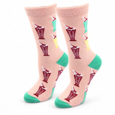 Women's Ice Cream Shake Crew Socks
