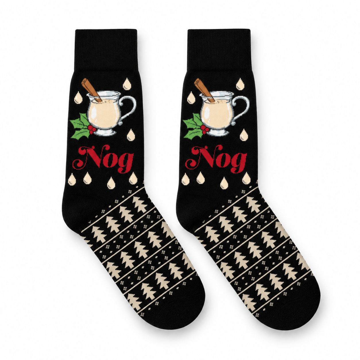 Women's Eggnog Crew Socks