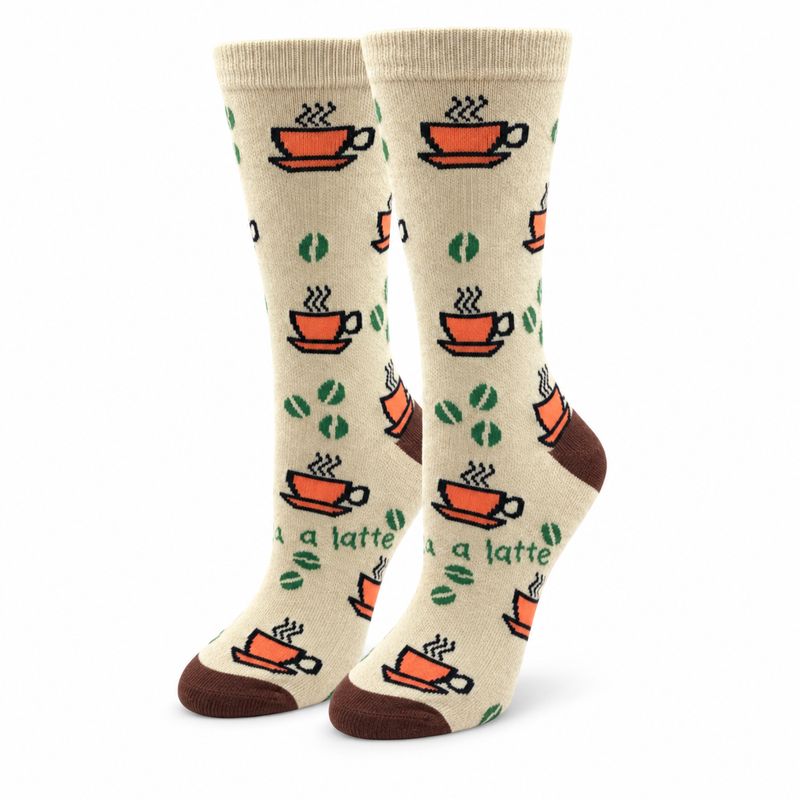 Women's I Like You A Latte Crew Socks
