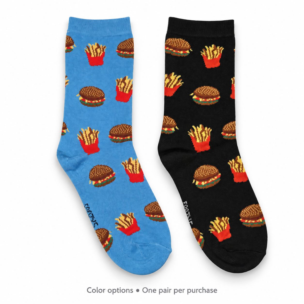 Women's Burger &amp; Fries Crew Socks - 2 Colors