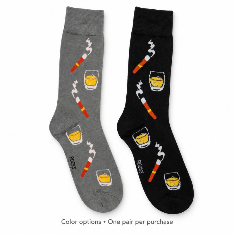 Men's Scotch &amp; Cigar Crew Socks - 2 Colors
