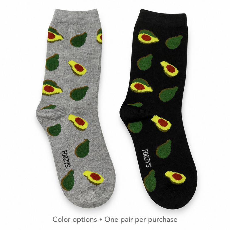 Women's Avocado Crew Socks - 2 Colors