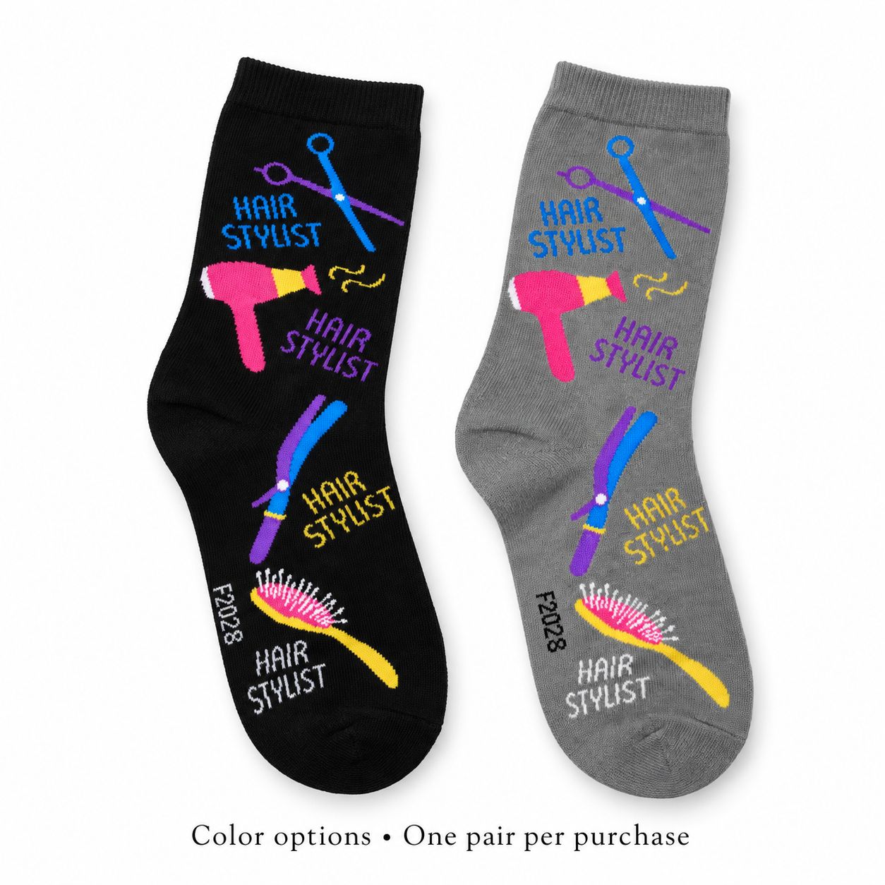 Women's Hairstylist Crew Socks - 2 Colors