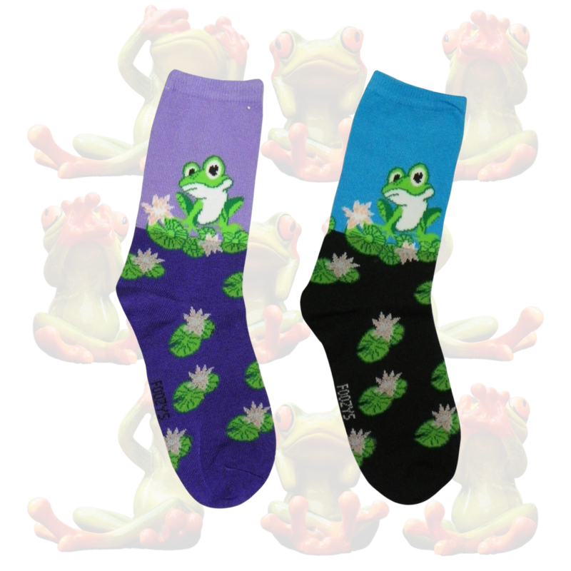 Women's Frog Crew Socks - 2 Colors