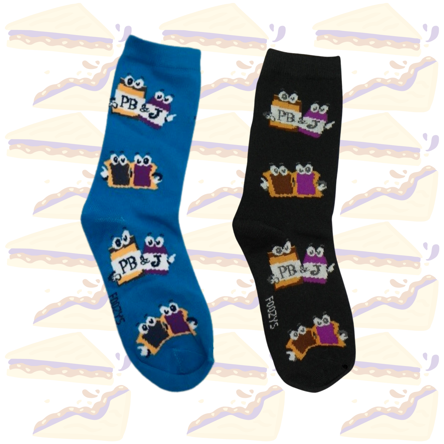 Women's PB &amp; J Crew Socks - 2 Colors