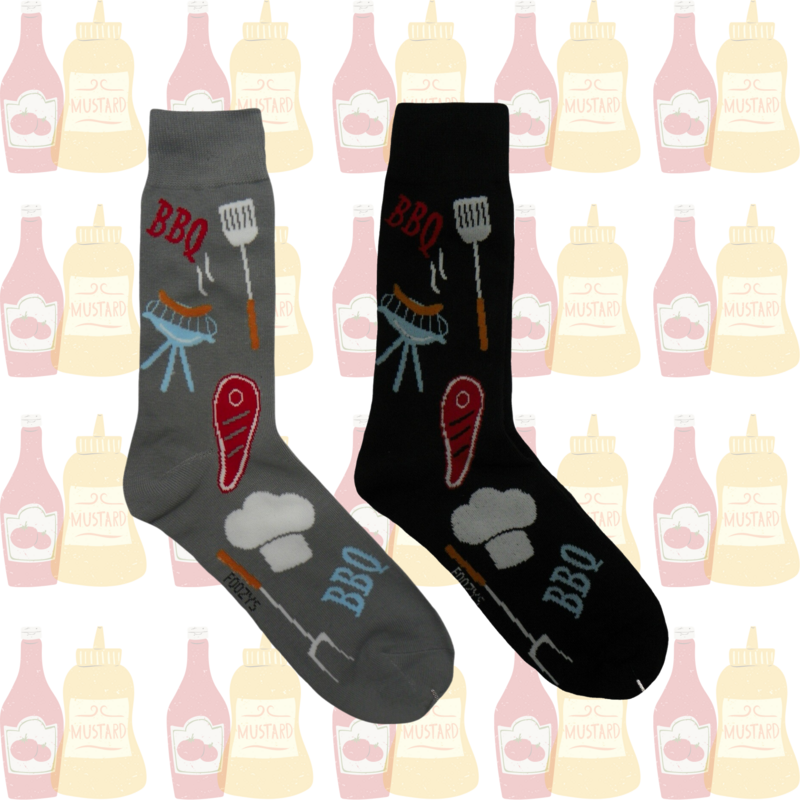 Men's BBQ Crew Socks - 2 Colors