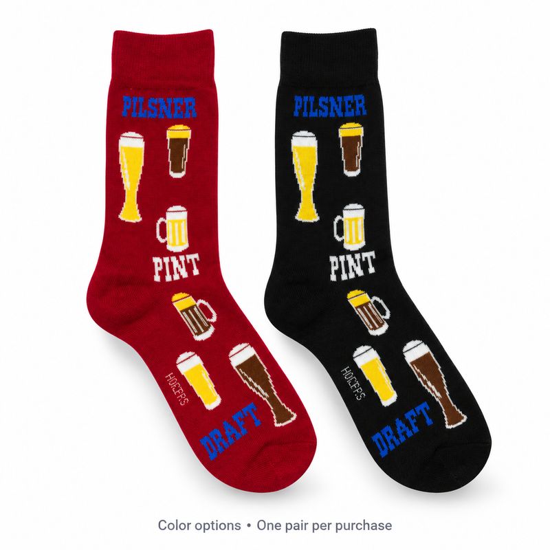 Men's Pint &amp; Pilsner Crew Socks - 2 Colors