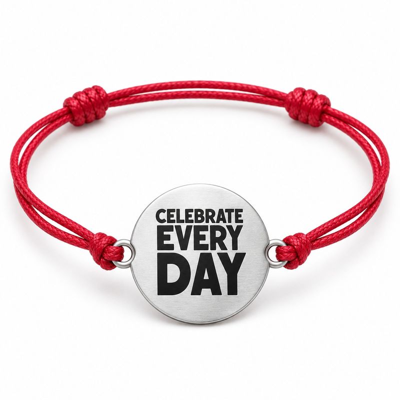 Celebrate Every Day® Charm Bracelet – Adjustable Red Cord