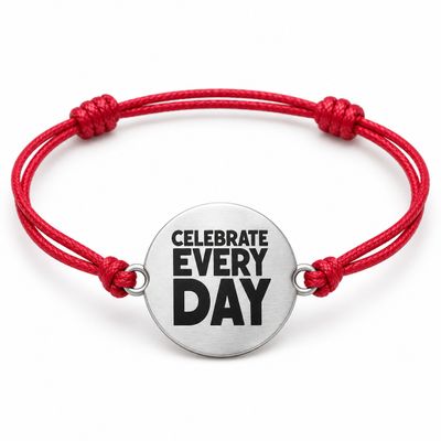 Celebrate Every Day® Charm Bracelet – Adjustable Red Cord