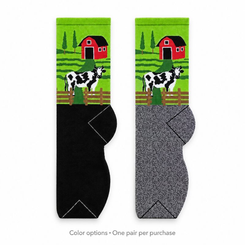 Women's Dairy Farm Crew Socks - 2 Colors