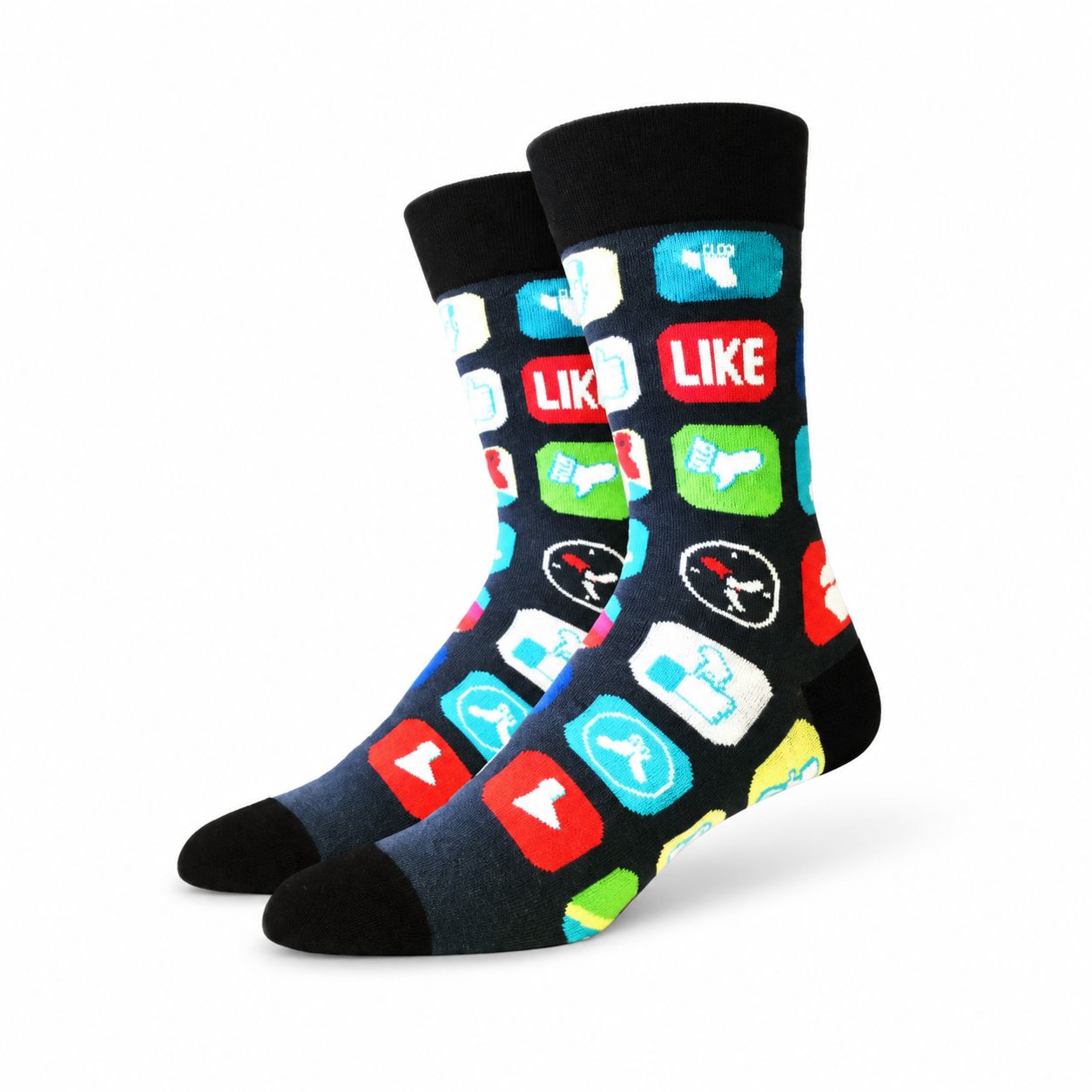 Men's Social Media Crew Socks