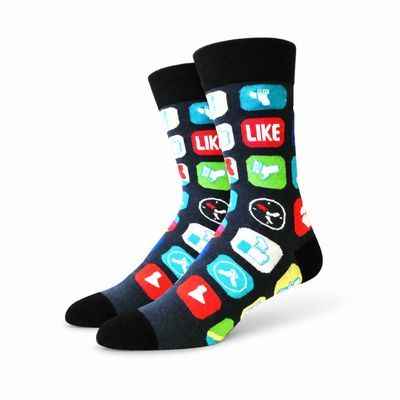Men's Social Media Crew Socks