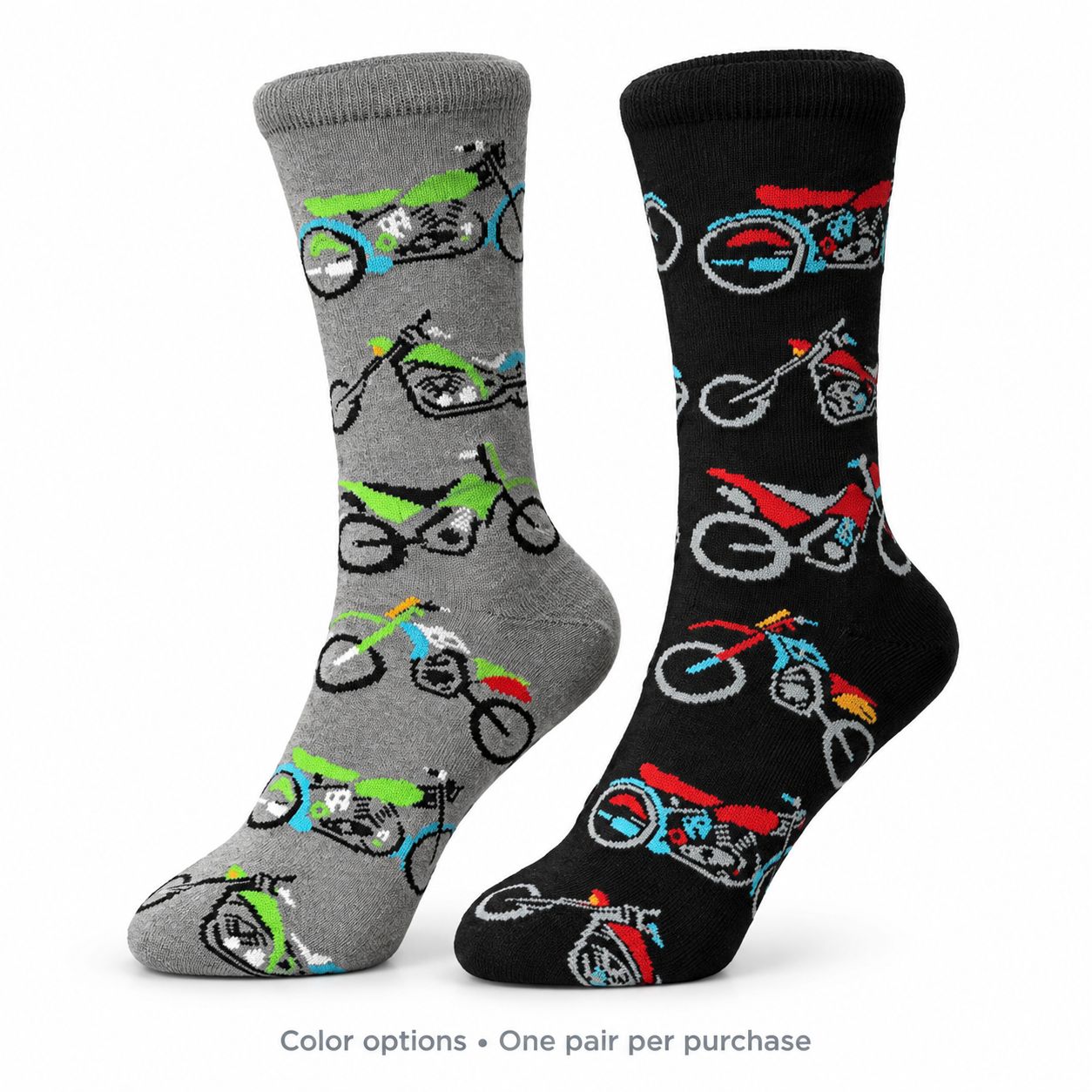 Men's Motorcycle Crew Socks - 2 Colors