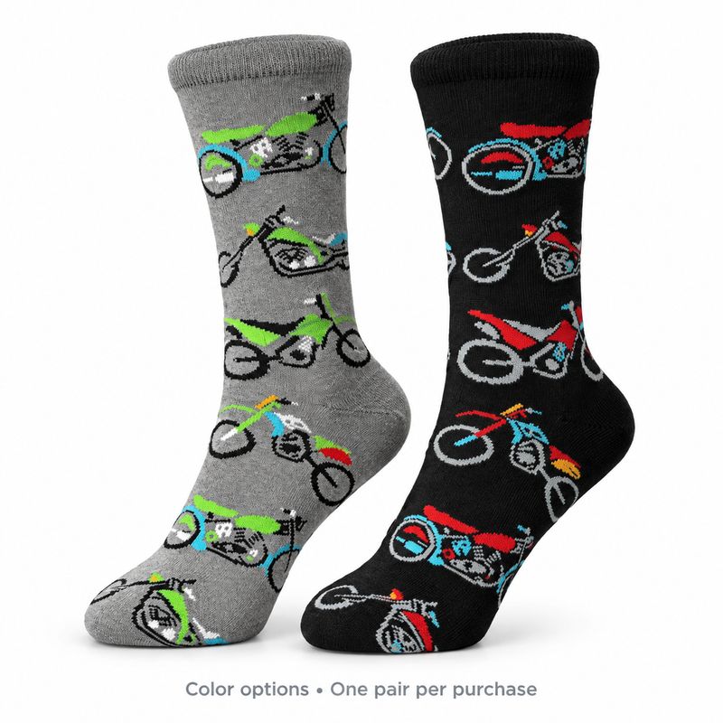Men's Motorcycle Crew Socks - 2 Colors