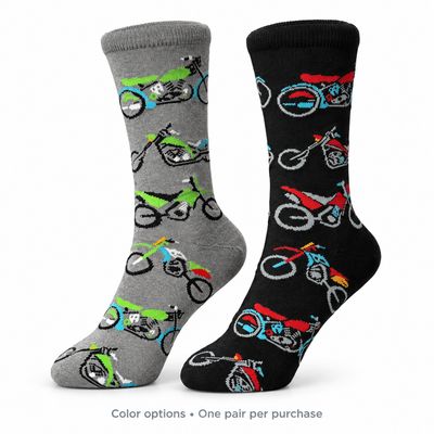 Men's Motorcycle Crew Socks - 2 Colors