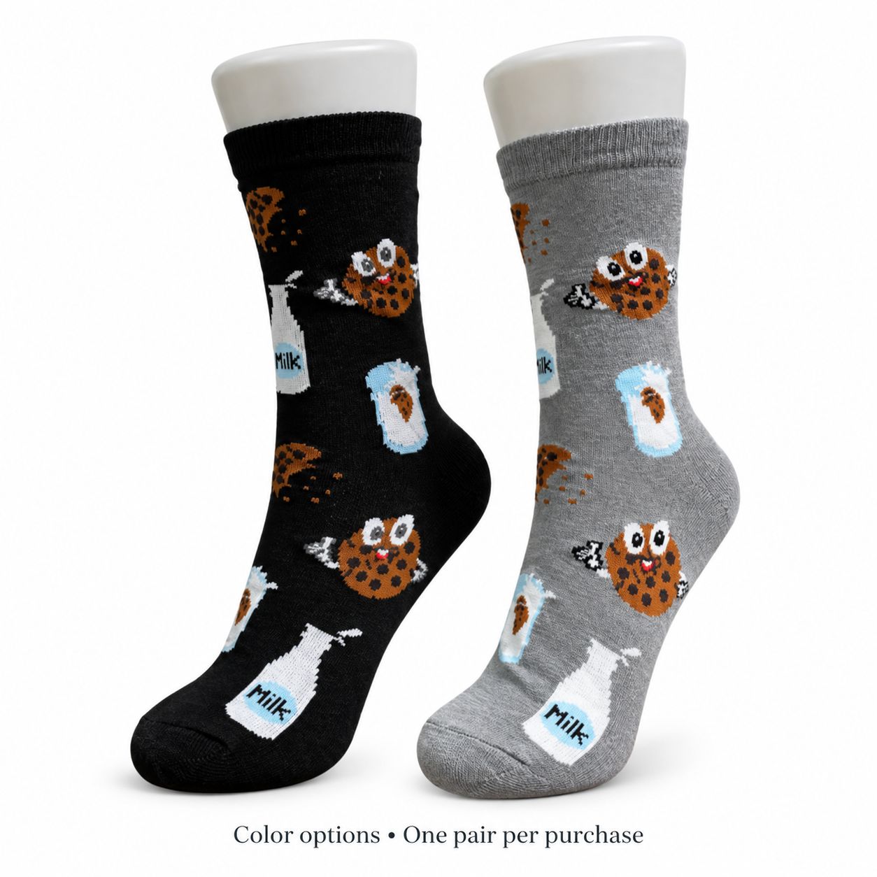Women's Milk &amp; Cookies Crew Socks - 2 Colors